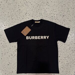 Burberry Black Logo Crewneck T-Shirt